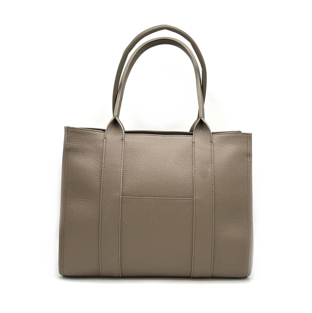 Sac cabas REGINA en cuir véritable. Fabriqué en Italie