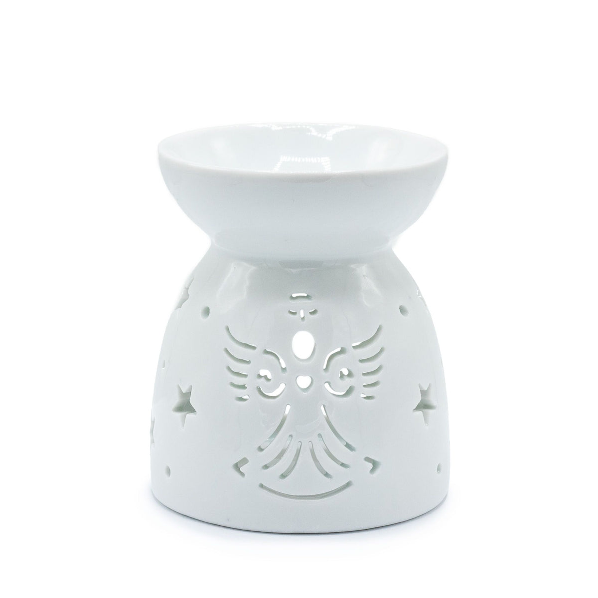 ESSENTIAL OIL AND WAX MELT BURNER ANGEL - WHITE