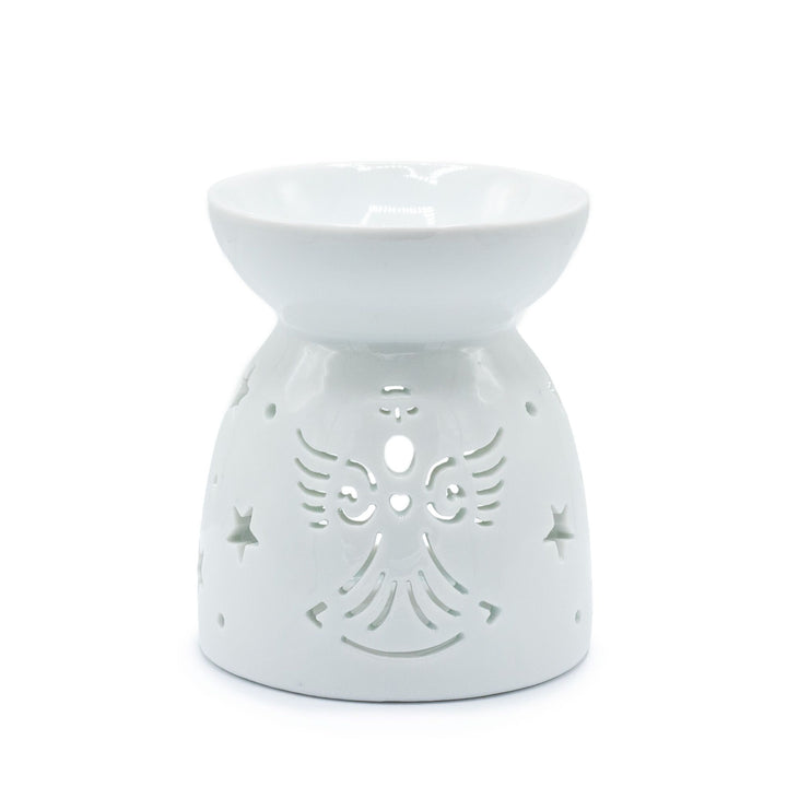QUEIMADOR DE ÓLEO ESSENCIAL E WAX MELTS  ANJO- BRANCO