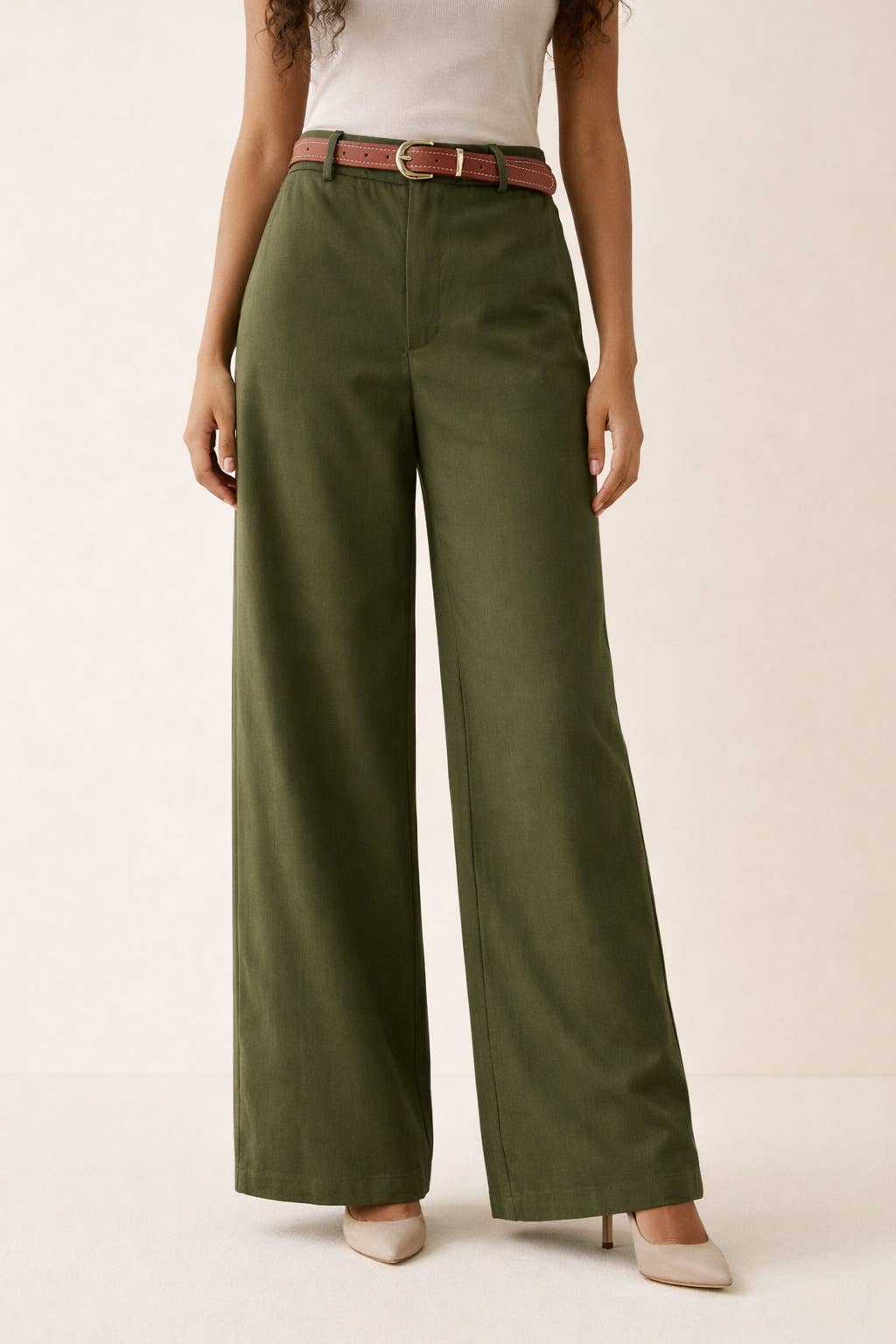 WIDE-LEG TROUSERS WITH ÉPURE FLOW BELT