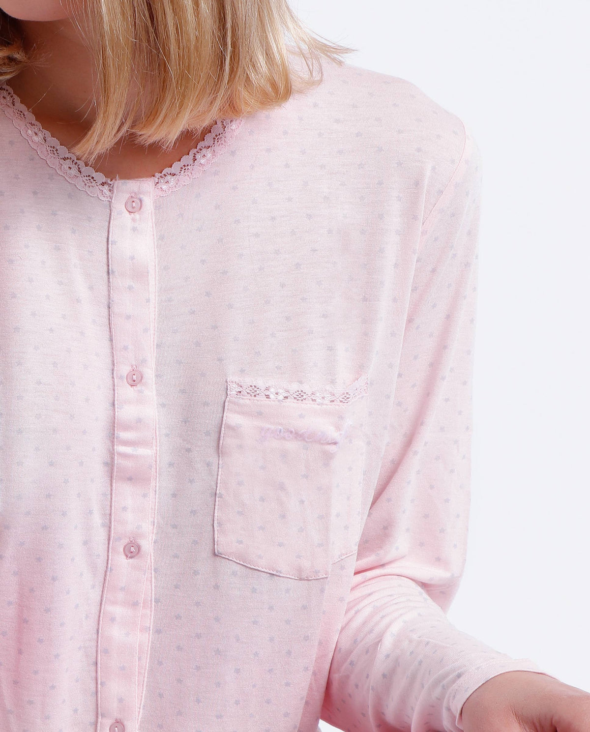 PYJAMA OUVERT MANCHES LONGUES GOODNIGHT FEMME FEMME ADMAS CLASSIC