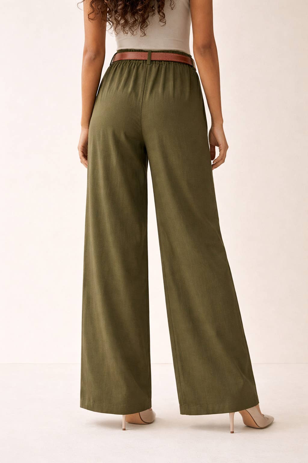 WIDE-LEG TROUSERS WITH ÉPURE FLOW BELT