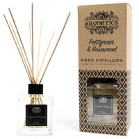 ESSENTIAL OIL REED DIFFUSER - PETITGRAIN & ROSEWOOD - 200ml - Made in England