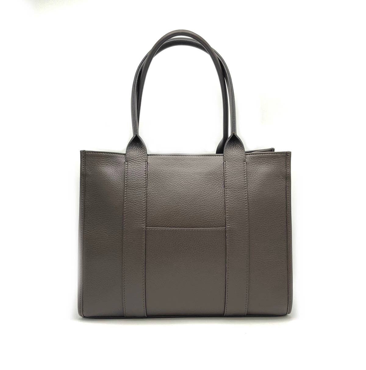 Sac cabas REGINA en cuir véritable. Fabriqué en Italie