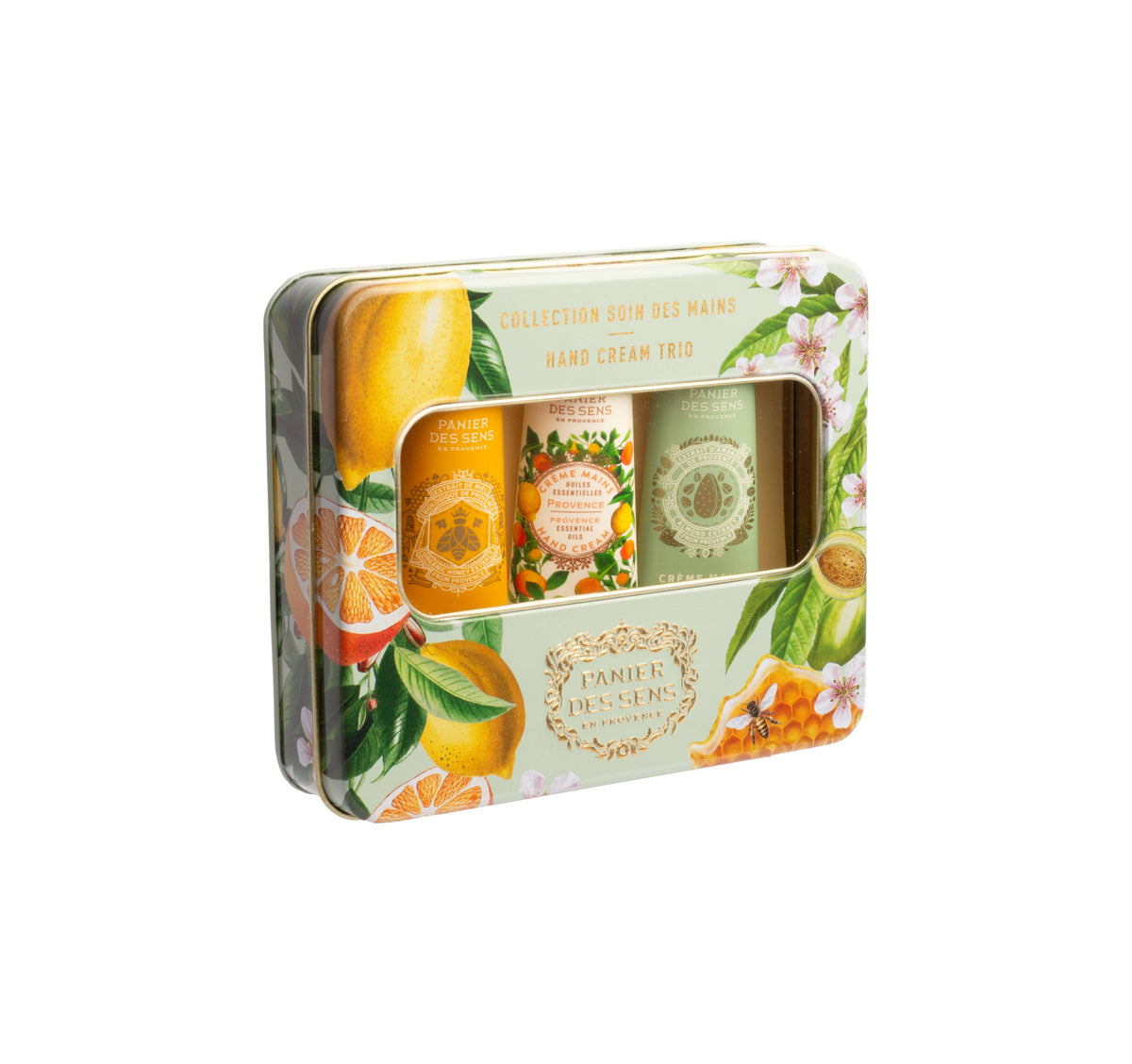 KIT MAINS -PREMIUM- BOÎTE MÉTAL. Miel, Amande et Provence. Fabriqué en France