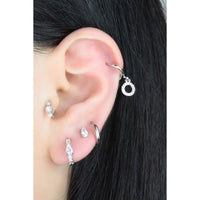 BRINCOS ARGOLA SIMPLES- Banhado a ouro 18K -1,4 cm- Fabricado em Alemanha