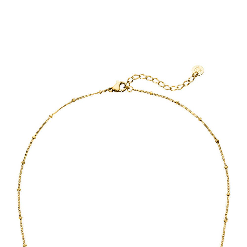 COLLIER DOTS Plaqué or 18 carats - Fabriqué en Allemagne
