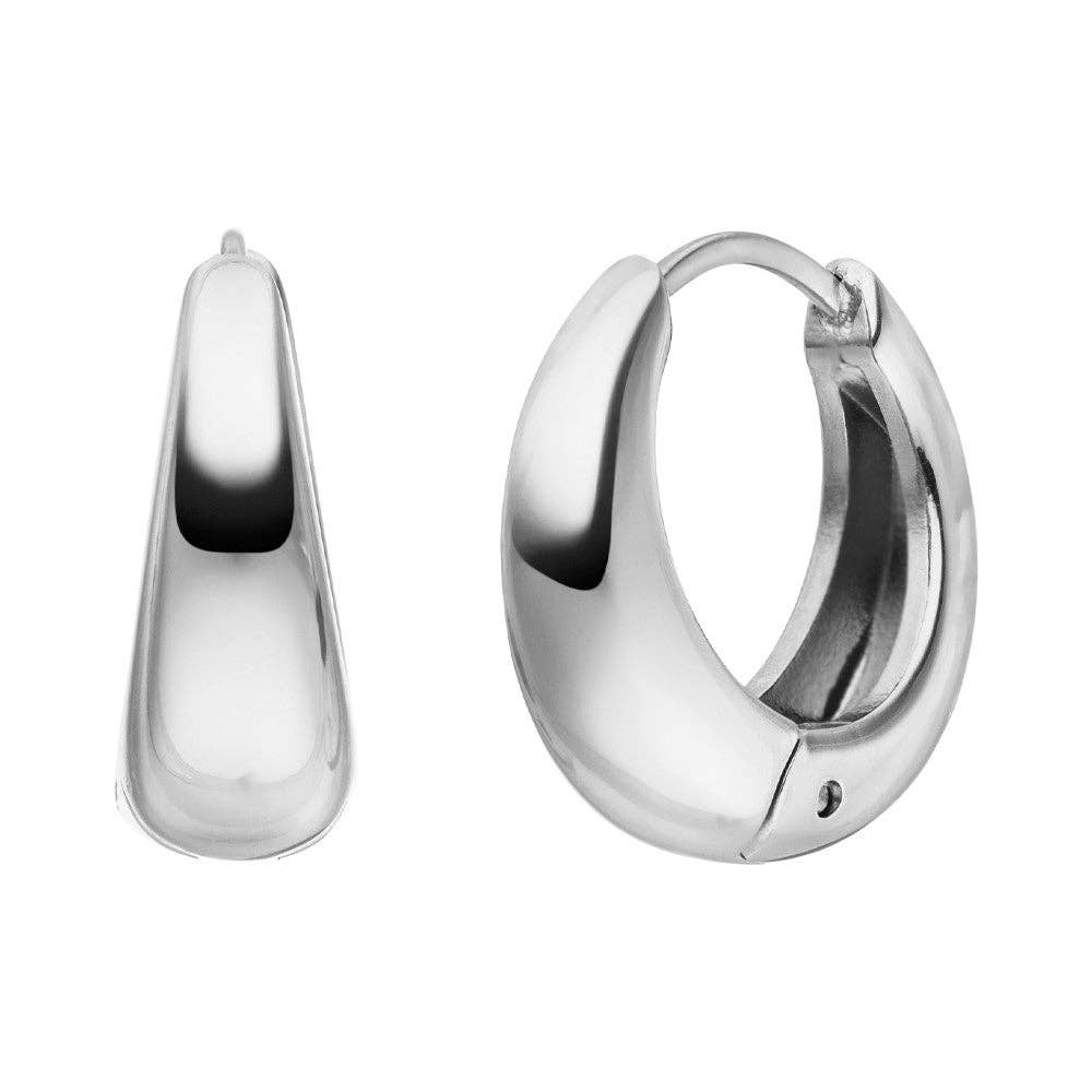 BOUCLES D'OREILLES KATE plaquées or 18K - 12mm - Fabriqué en Allemagne