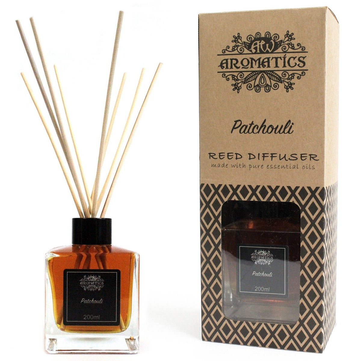 PATCHOULI REED DIFFUSER 200ML - Made in England
