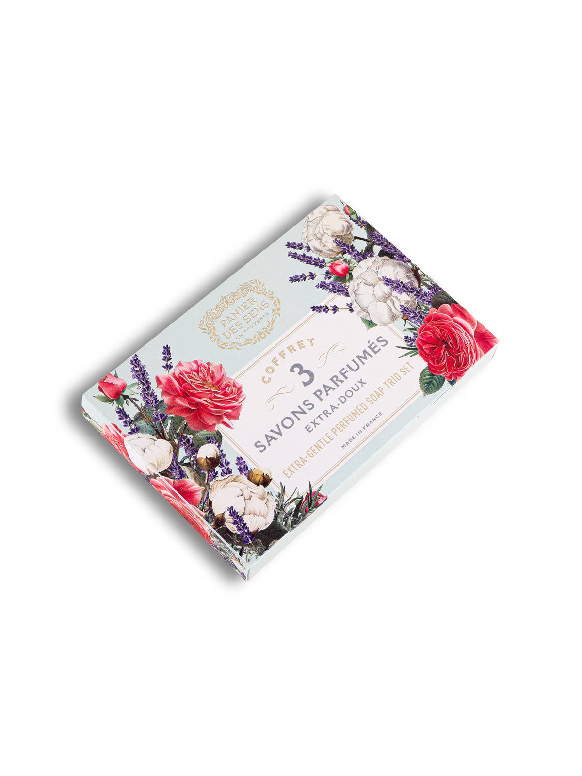 ENSEMBLE DE 3 SAVONS PARFUMÉS. 3x100g. MADE IN FRANCE - Parfait pour offrir