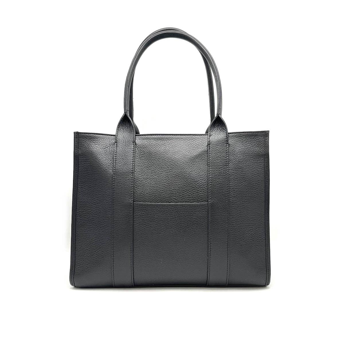 Sac cabas REGINA en cuir véritable. Fabriqué en Italie