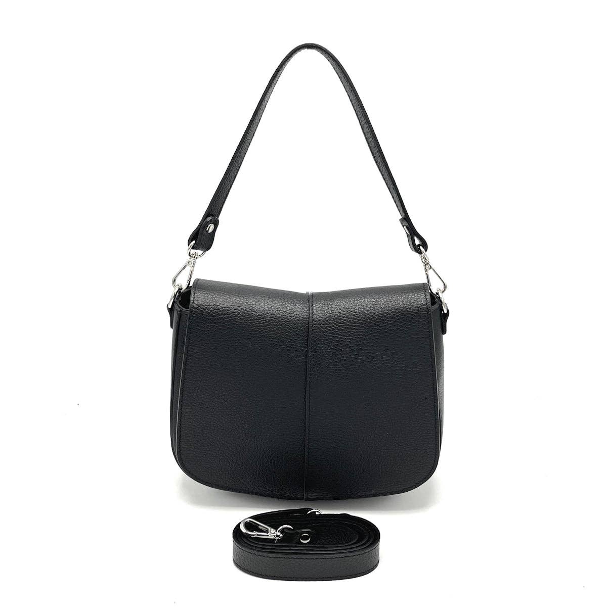 JESSICA LEATHER SHOULDER BAG. MADE IN ITALY