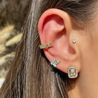 BRINCOS BORBOLETA  Banhados a ouro 18K - Fabricado em Alemanha