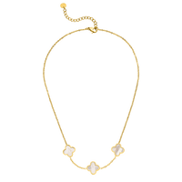 18K Gold Plated CLOVER Necklace - Made in Germany.