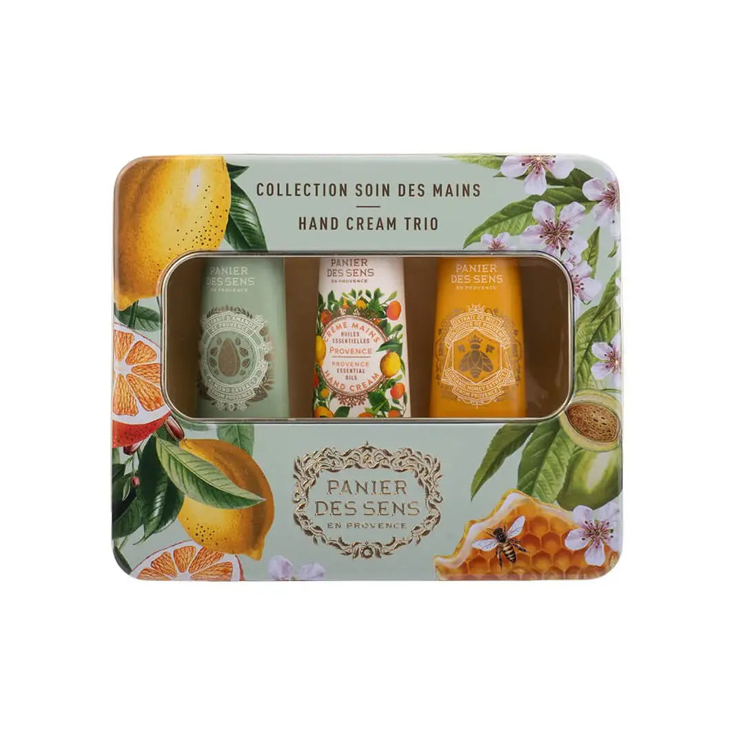 KIT MAINS -PREMIUM- BOÎTE MÉTAL. Miel, Amande et Provence. Fabriqué en France