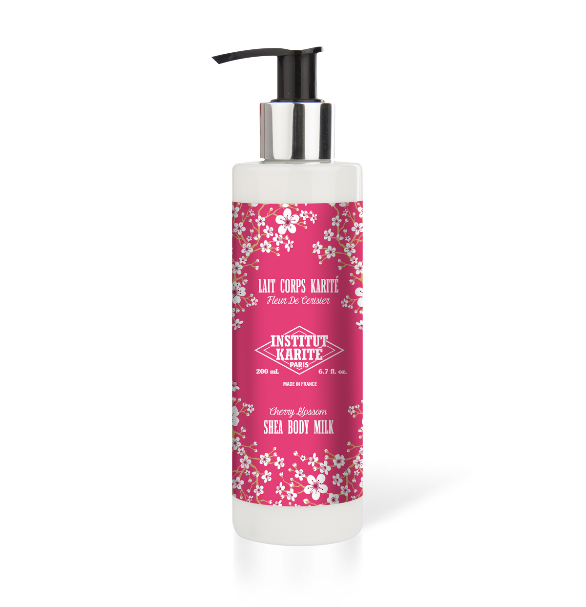LAIT CORPOREL HYDRATANT AU BEURRE DE KARITÉ - FLEUR DE CERISIER 200 ml...Fabriqué en France