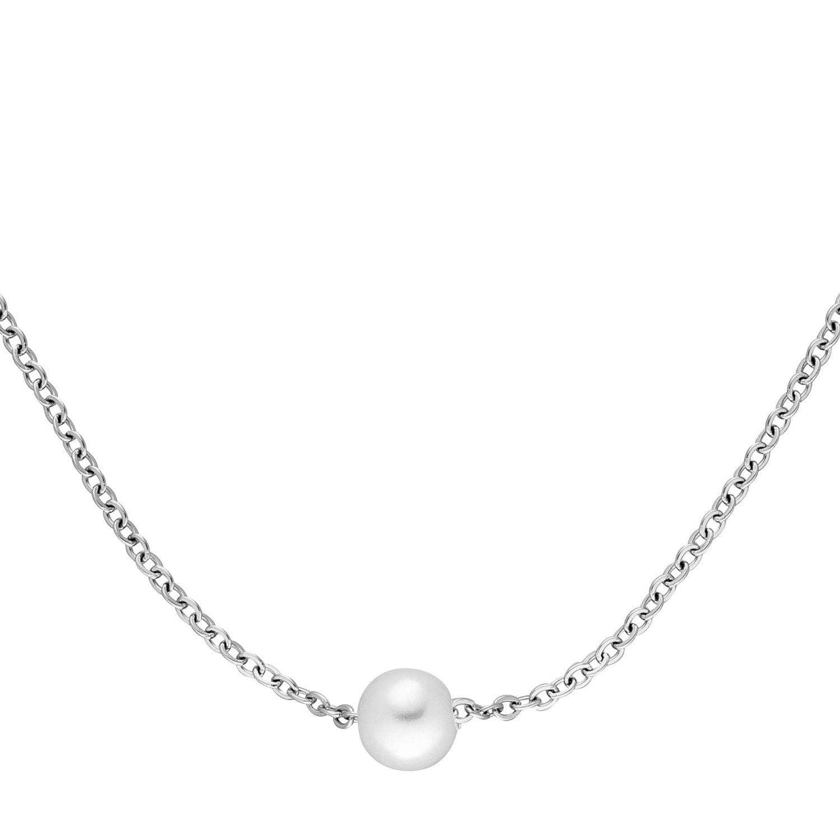 COLLIER AVEC PERLE UNIQUE plaqué or 18 carats - Fabriqué en Allemagne