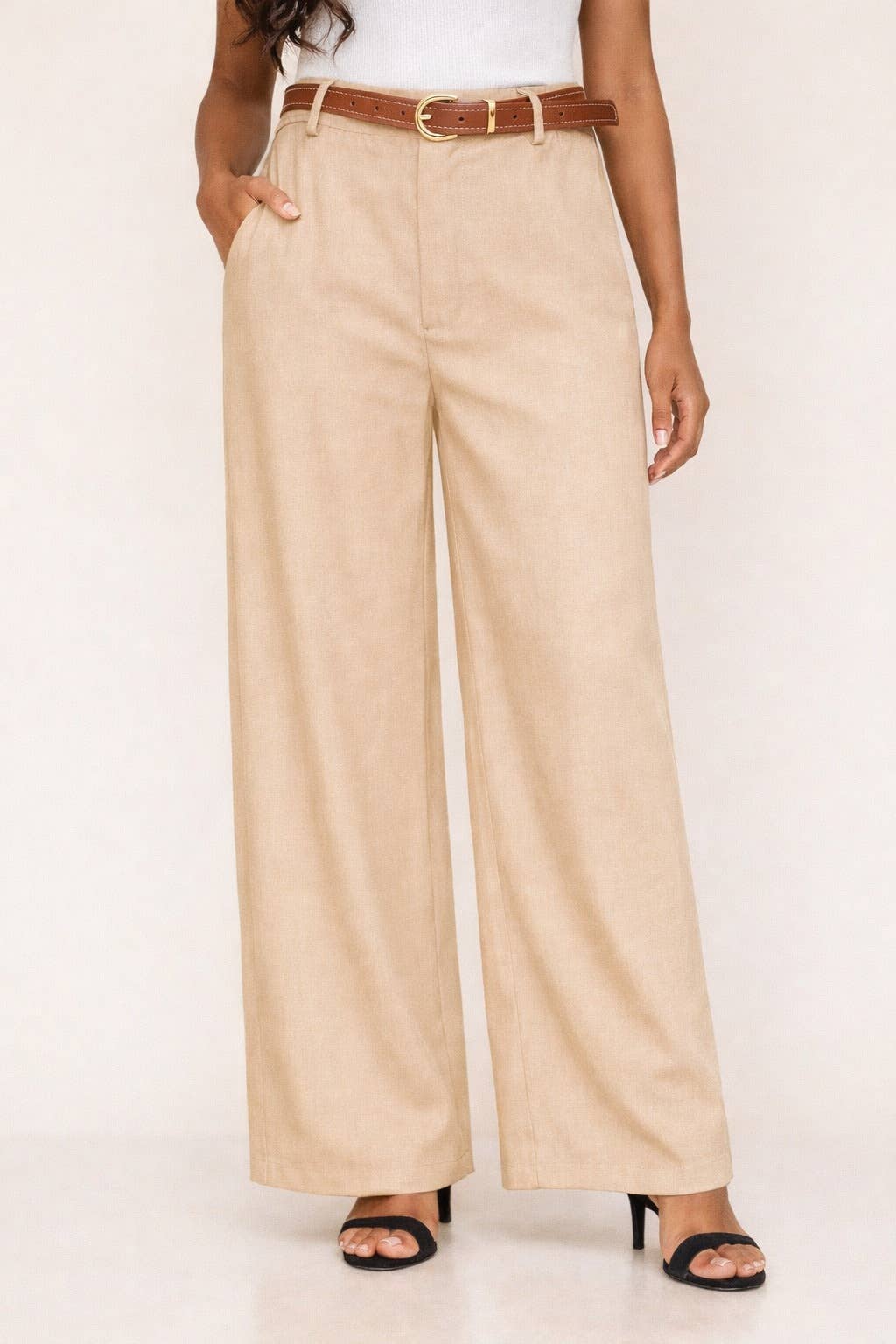 WIDE-LEG TROUSERS WITH ÉPURE FLOW BELT