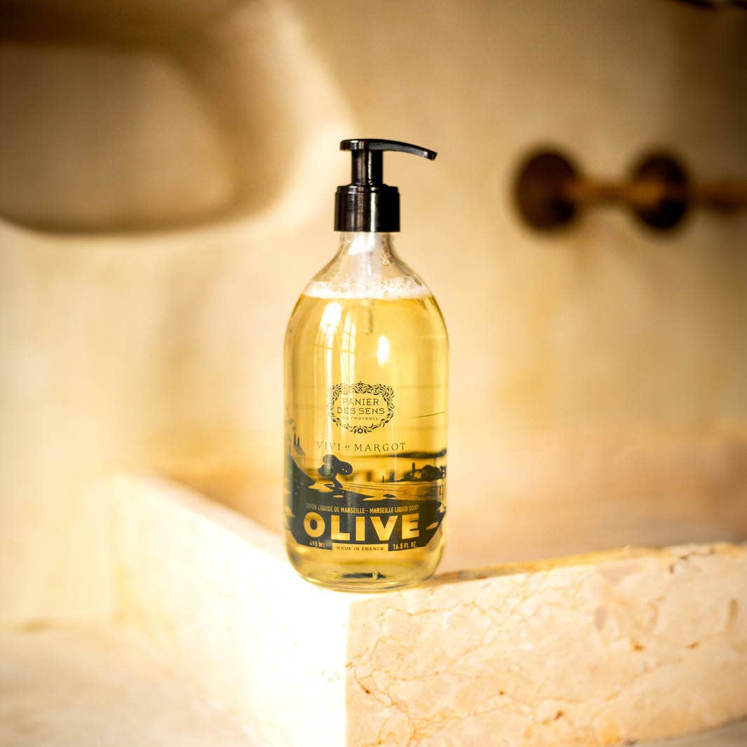 SAVON LIQUIDE DE MARSEILLE OLIVE - Fabriqué en France