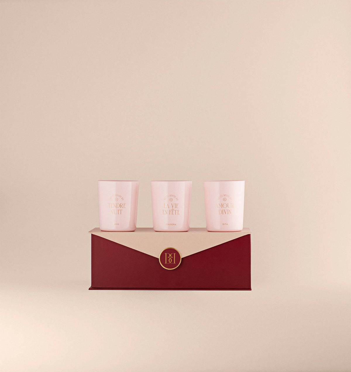 SET OF THREE SCENTED CANDLES BUGAIA PARIS Made in France. Not tested on animals