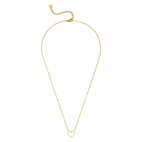 DELICATE HEART NECKLACE 18K Gold Plated - Made in Germany