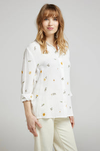 Camisa bordada em algodão - Andy & Lucy Paris