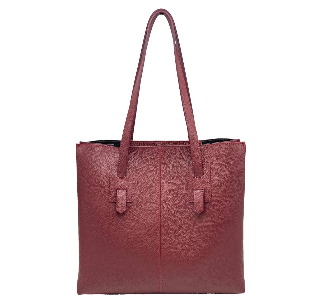 SOPHIA LEATHER TOTE BAG. MADE IN ITALY