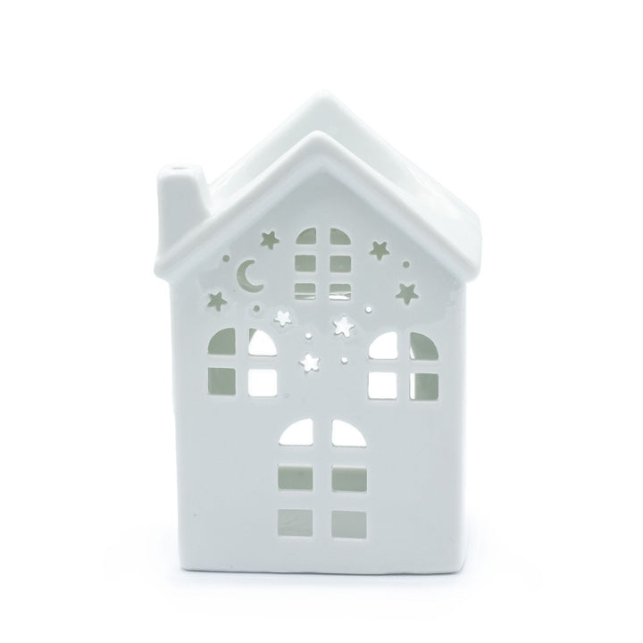 QUEIMADOR DE ÓLEO ESSENCIAL E WAX MELTS  - CASA ACOLHEDORA - Branco