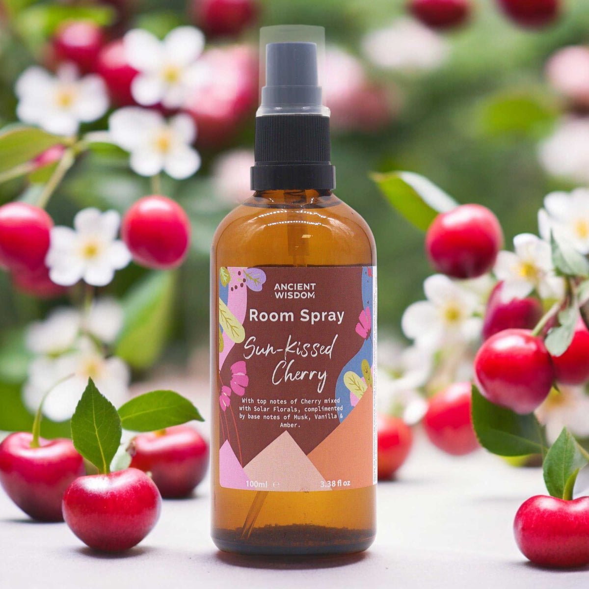 VAPORISATEUR D'AMBIANCE POUR LA MAISON - Cerise Ensoleillée 100ml - Fabriqué en Angleterre
