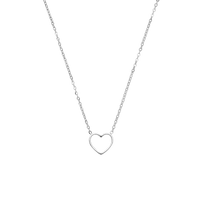 DELICATE HEART NECKLACE 18K Gold Plated - Made in Germany