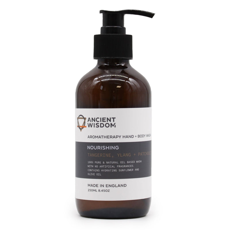 HAND- EN LIJFWASH - Mandarijn, Ylang & Patchouli 250ml - Gemaakt in Engeland