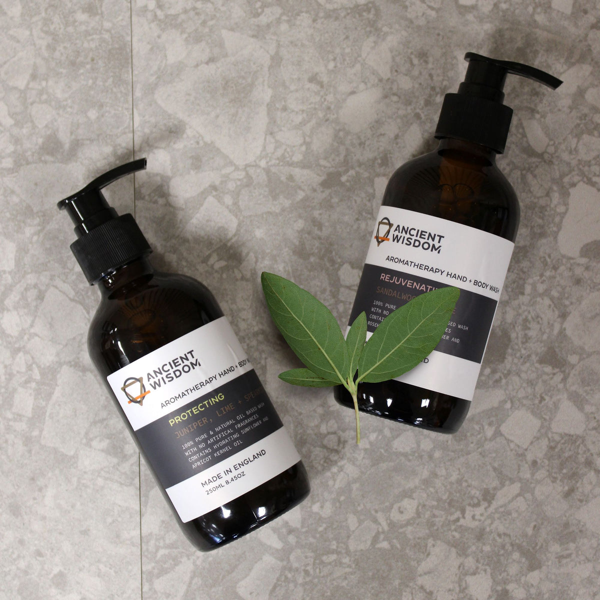GEL DOUCHE MAINS ET CORPS - Mandarine, Ylang & Patchouli 250ml - Fabriqué en Angleterre