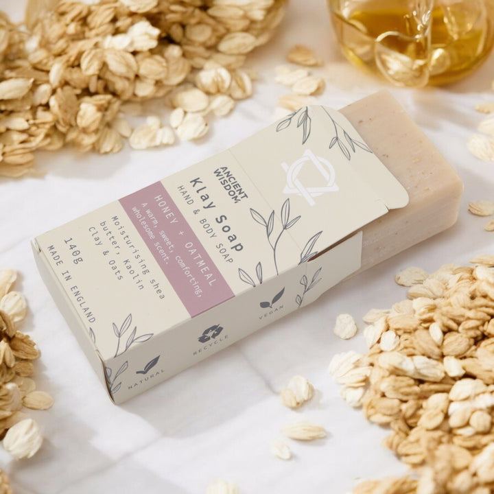 SABONETE ARGILA - MEL & AVEIA 140 GR - Made in England
