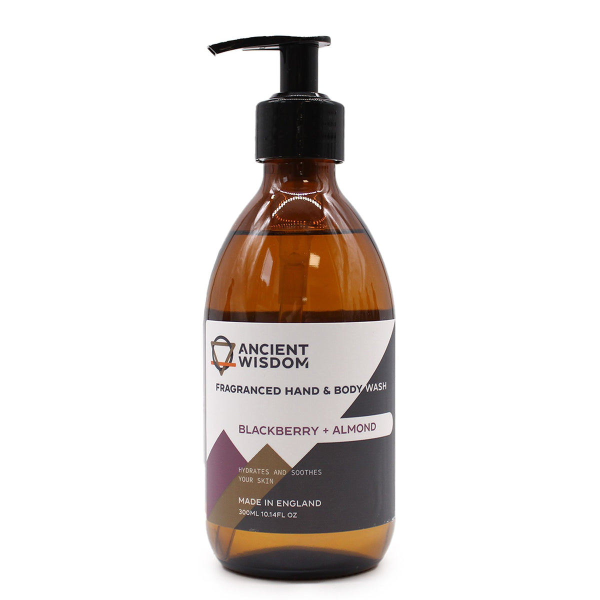 GEL DOUCHE MAINS ET CORPS - Mûre et Amande 300ml - Fabriqué en Angleterre