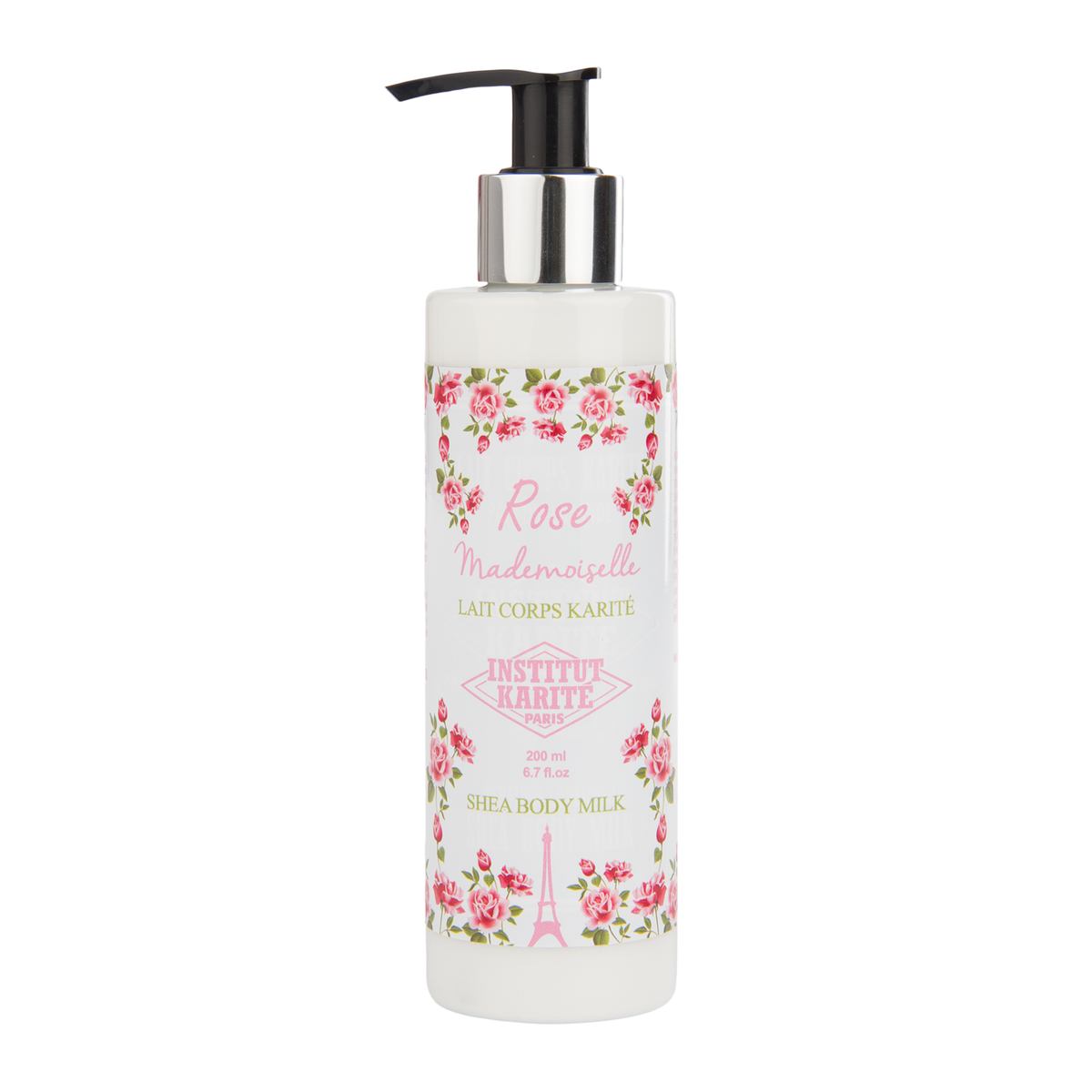 MADEMOISELLE ROSE BODY LOTION WITH SHEA BUTTER 200ML. Made in France
