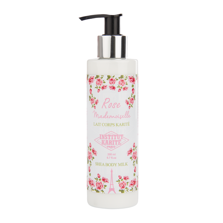 Institut Karité Paris Leite Corporal Mademoiselle Rose com Manteiga de Karité – 200 ml