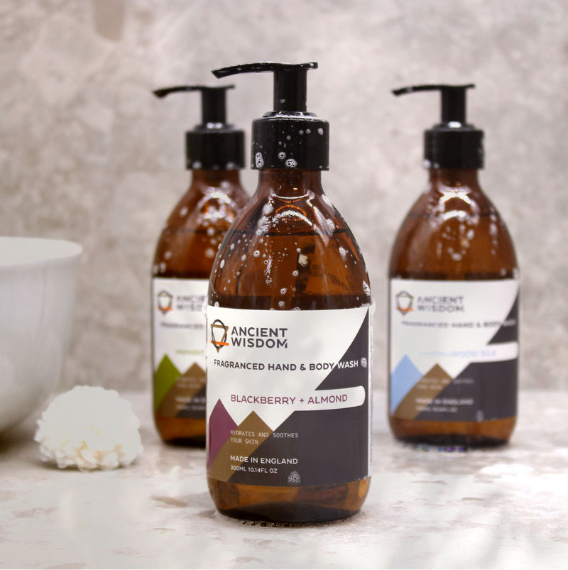 HAND- EN LIJFWASH - Blackberry & Amandel 300ml - Gemaakt in Engeland