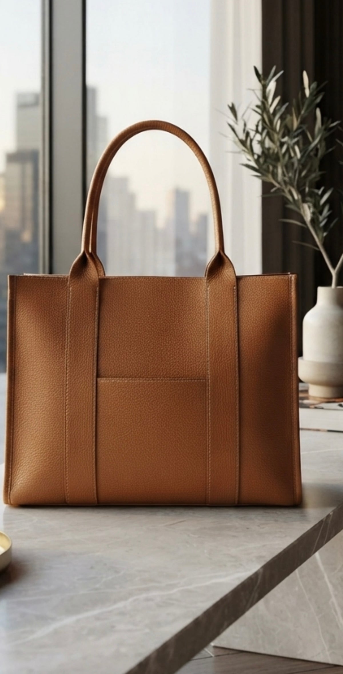 Sac cabas REGINA en cuir véritable. Fabriqué en Italie