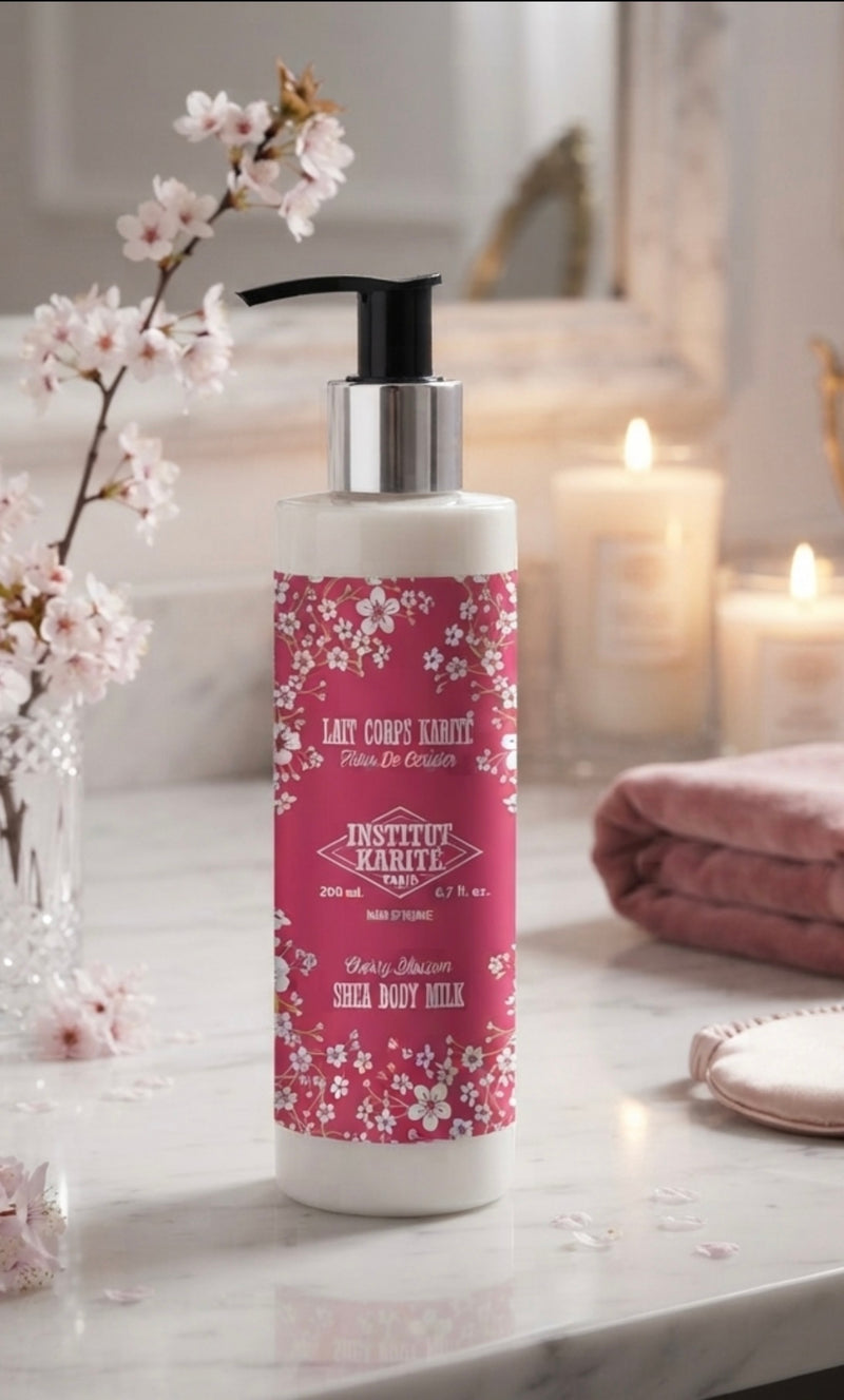 SHEABUTTER KERSTBLAADJE LIJFSLOTION 200 ml..Gemaakt in Frankrijk