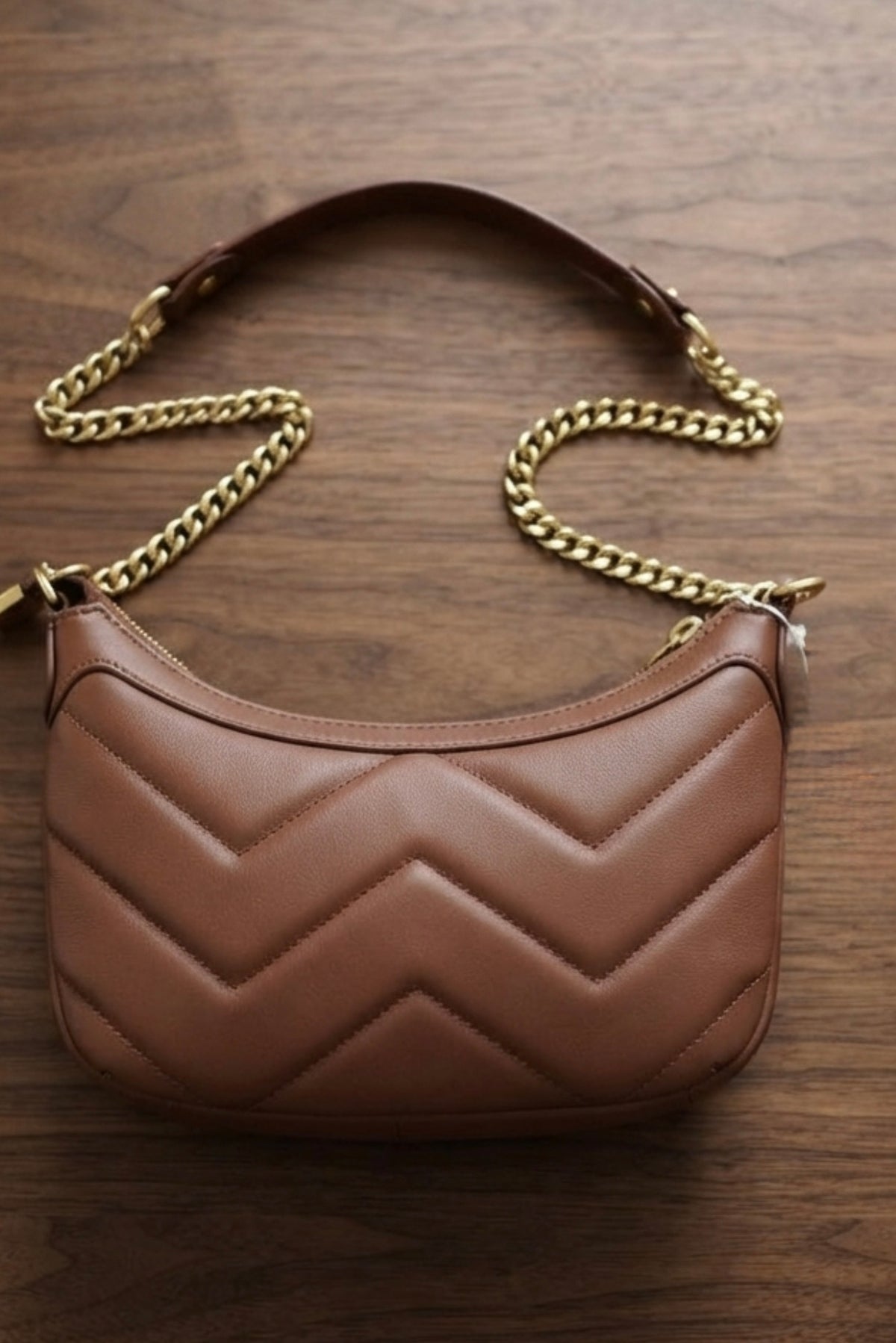 SAC BRUNA CHAÎNE - FABRIQUÉ EN ITALIE