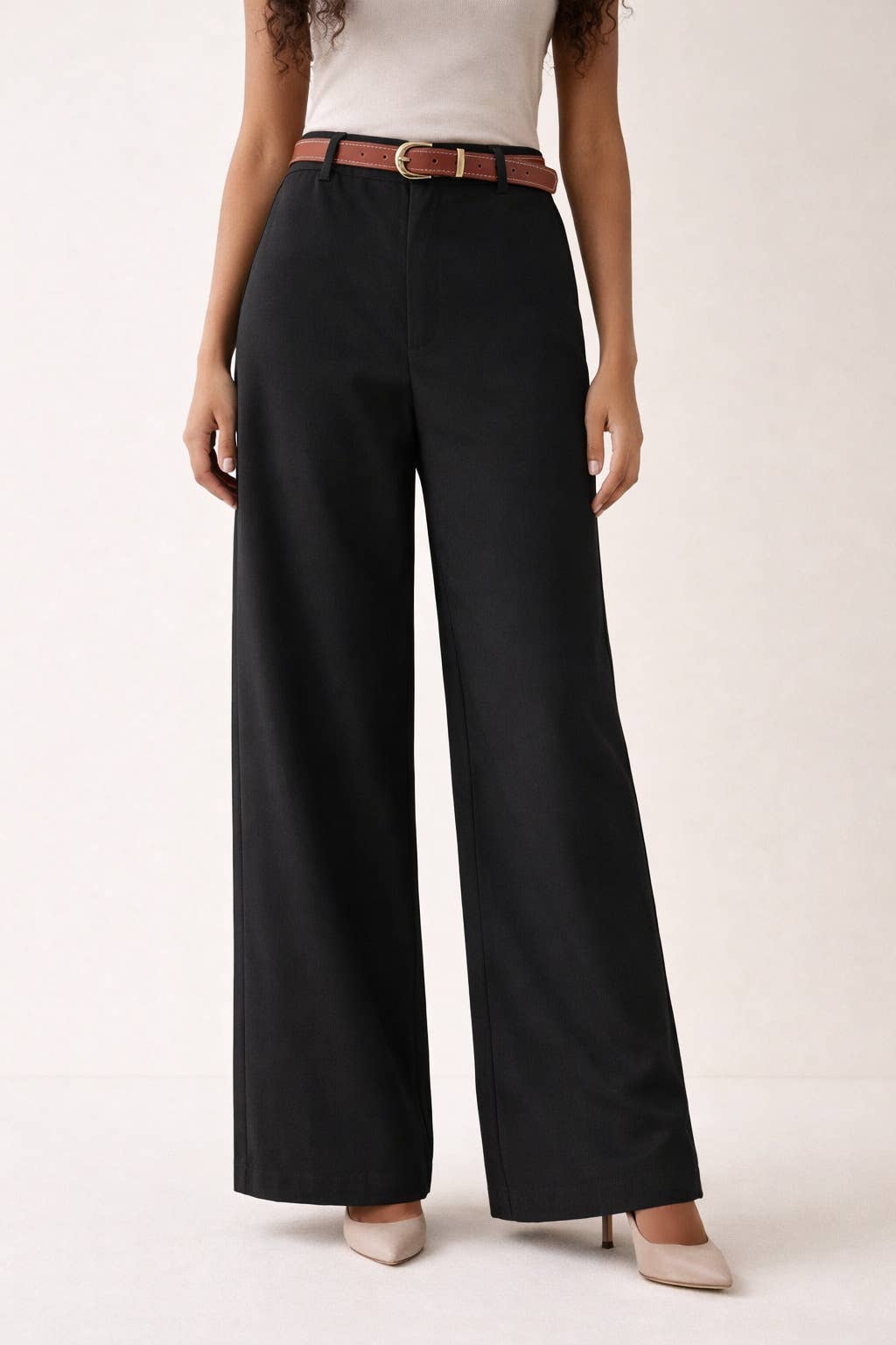 WIDE-LEG TROUSERS WITH ÉPURE FLOW BELT