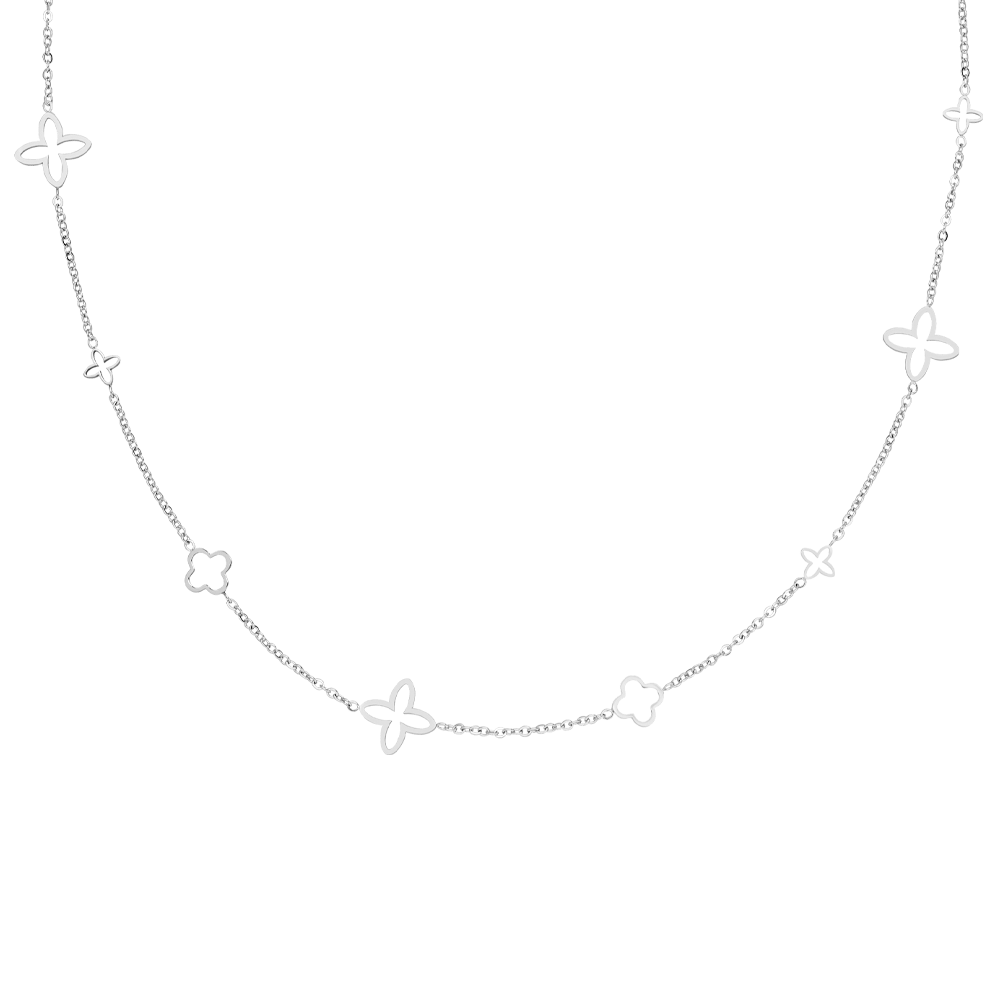 18K Gold Plated FANCY CLOVER Necklace - Made in Germany