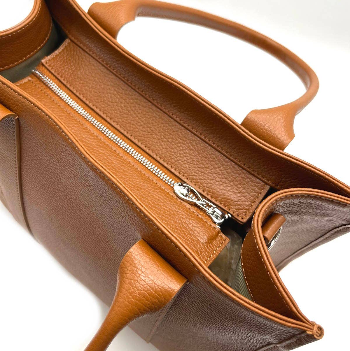 Sac cabas REGINA en cuir véritable. Fabriqué en Italie