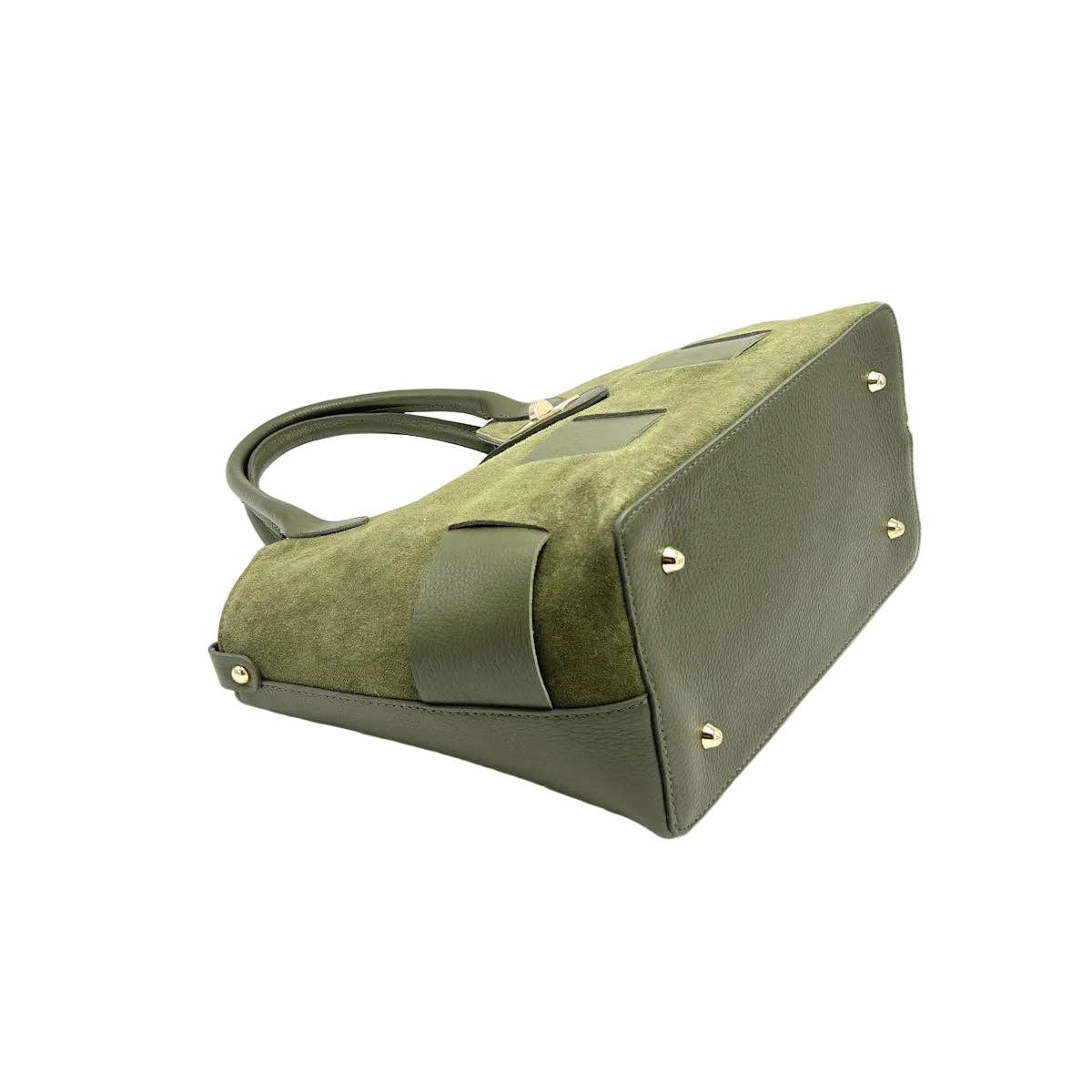 SAC BRIGITTE EN CUIR SUÉDÉ AVEC BANDOULIÈRE.FABRIQUÉ EN ITALIE