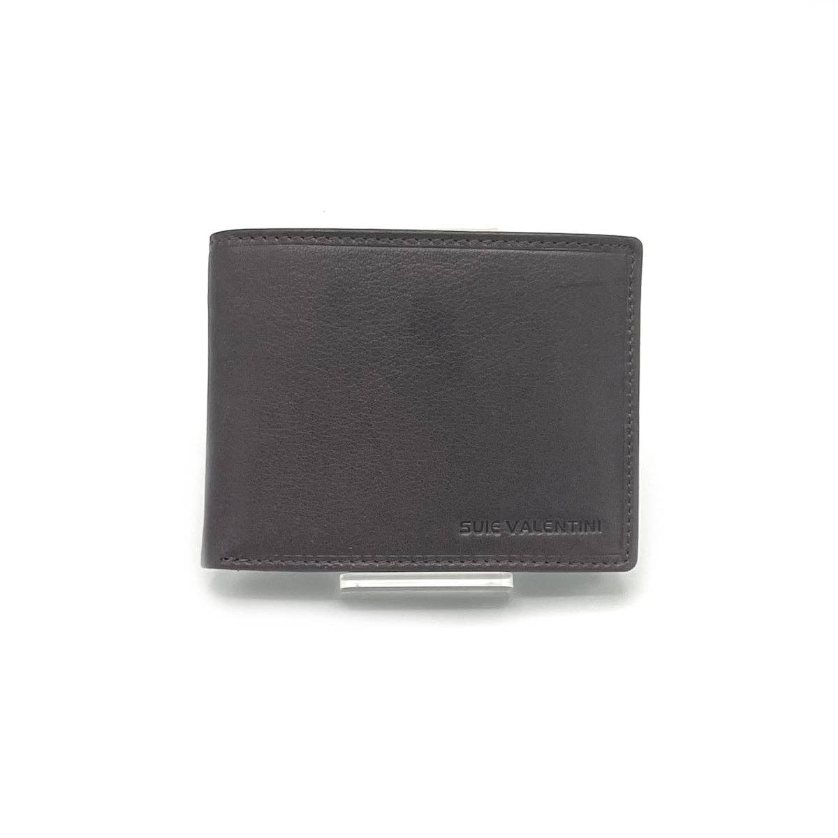 CLASSIC MEN'S GENUINE LEATHER WALLET. MADE IN ITALY.