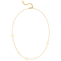 18K Gold Plated FANCY CLOVER Necklace - Made in Germany