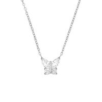 COLGANTE DE MARIPOSA BRILLANTE | Plated en oro de 18 quilates. Hecho en Alemania
