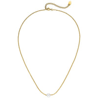 SINGLE PEARL NECKLACE 18k gold plated - Made in Germany