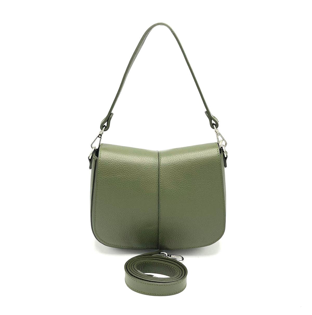 JESSICA LEATHER SHOULDER BAG. MADE IN ITALY