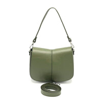GENUINE LEATHER SHOULDER BAG. MADE IN ITALY